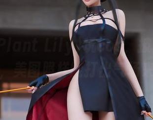 花リリ(Plant Lily)玩cos，披上御姐外衣，美图照样能打出气场来！